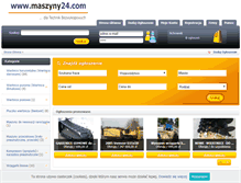 Tablet Screenshot of maszyny24.com